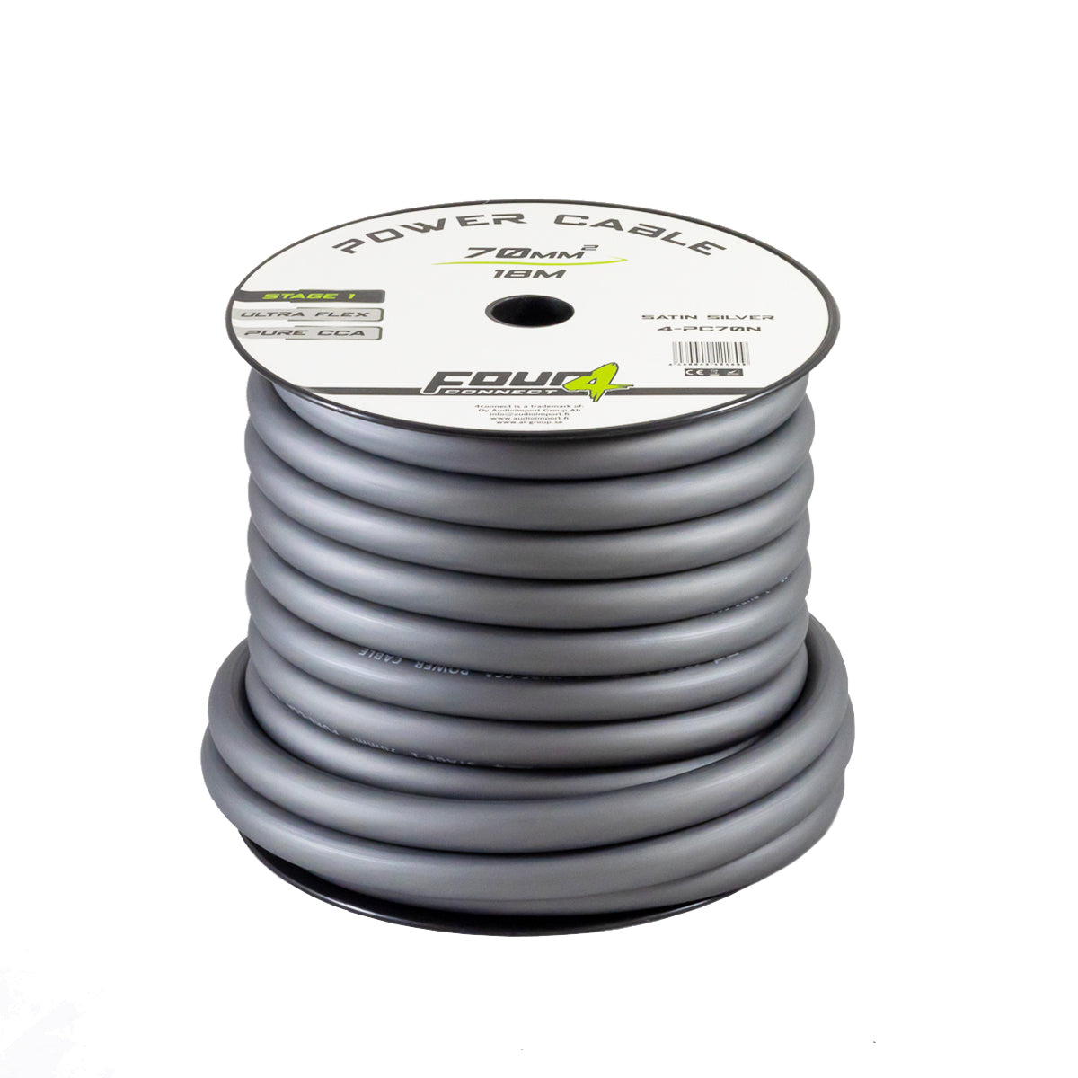 FOUR Connect 4-PC70N – virtakaapeli 70 mm², savunharmaa, 18 m