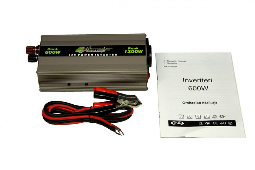 FOUR Connect 4-PI60024V Invertteri 600W RMS / 1200W Max 24V DC–230V AC