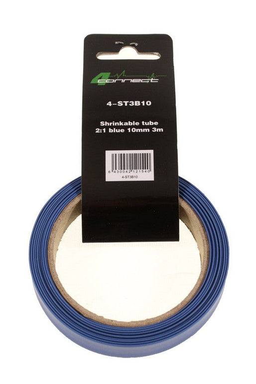 FOUR Connect 4-ST3B10 shrink tubing, 2:1 blue 10mm 3m