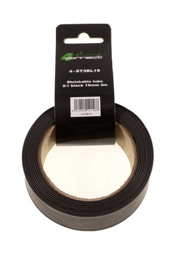 FOUR Connect 4-ST3BL19 shrink tubing, 2:1 black 19mm 3m