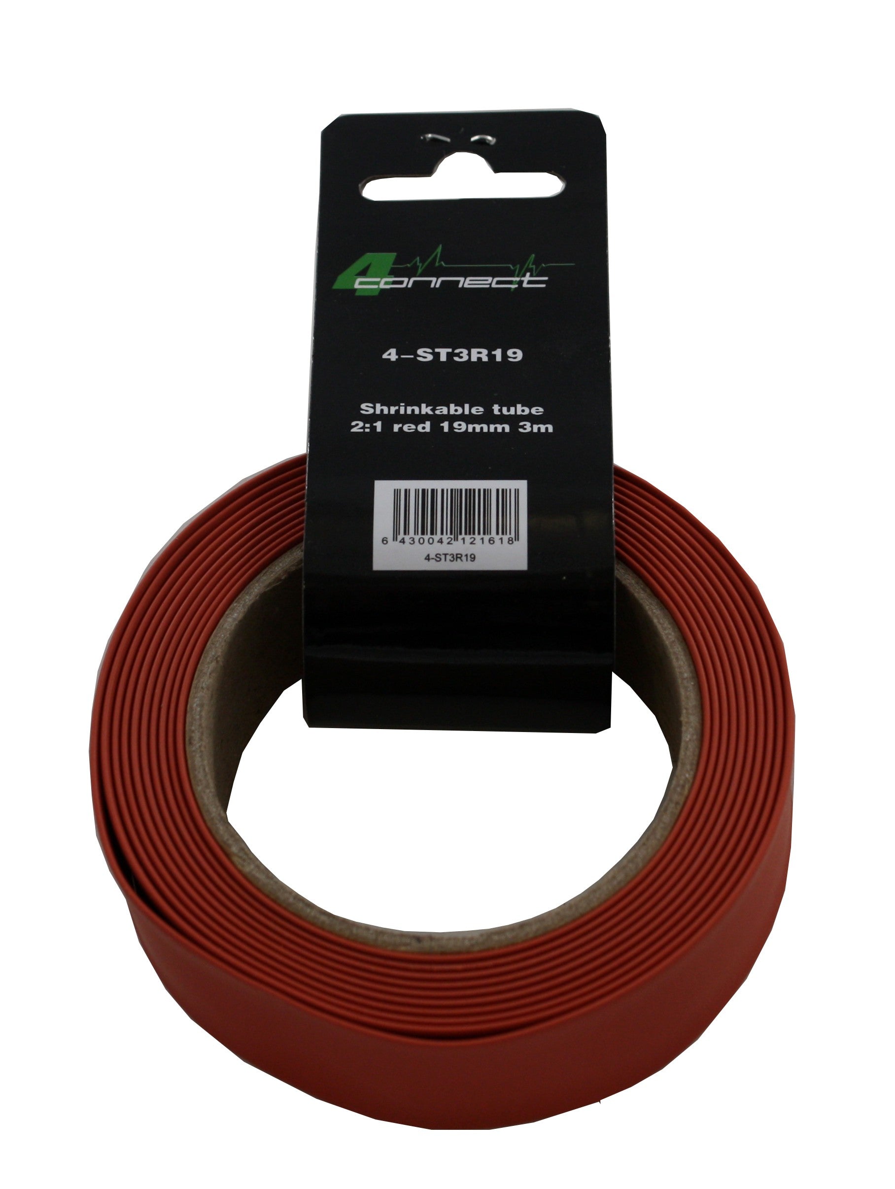 FOUR Connect 4-ST3R19 heat shrink tubing, 2:1 red 19mm 3m