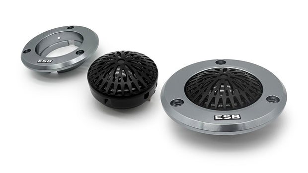ESB Audio 4.28 28mm diskanttielementti etunäkymä, silkkikalvo dome tweeter