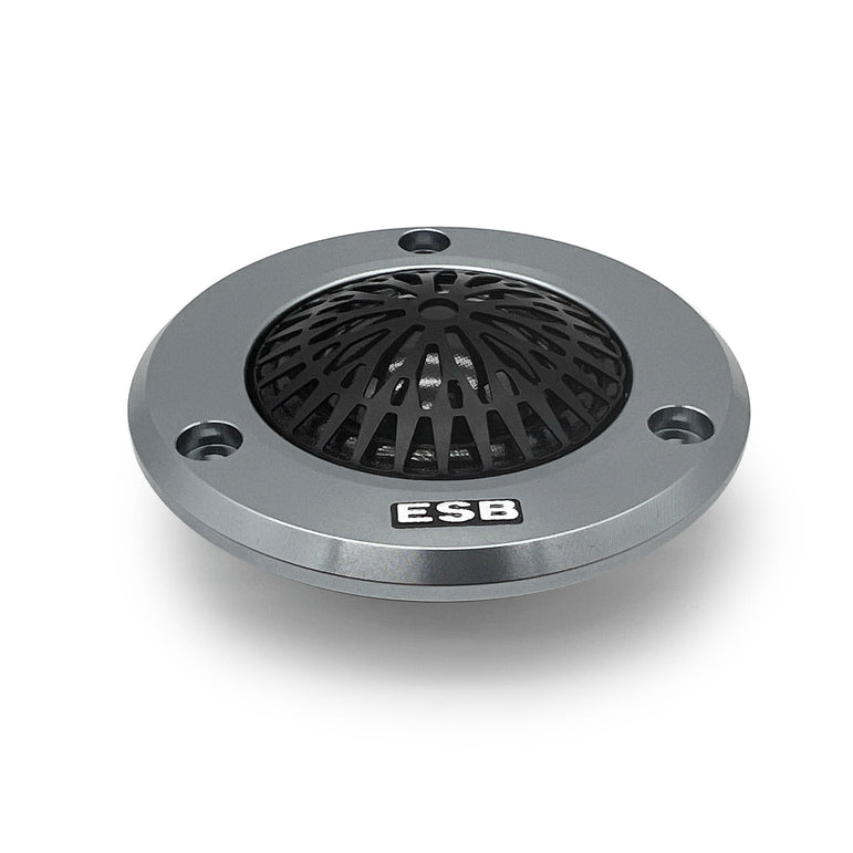 ESB Audio 4.28 dome tweeter lähikuva, Sonatex-pinnoitettu silkkikalvo