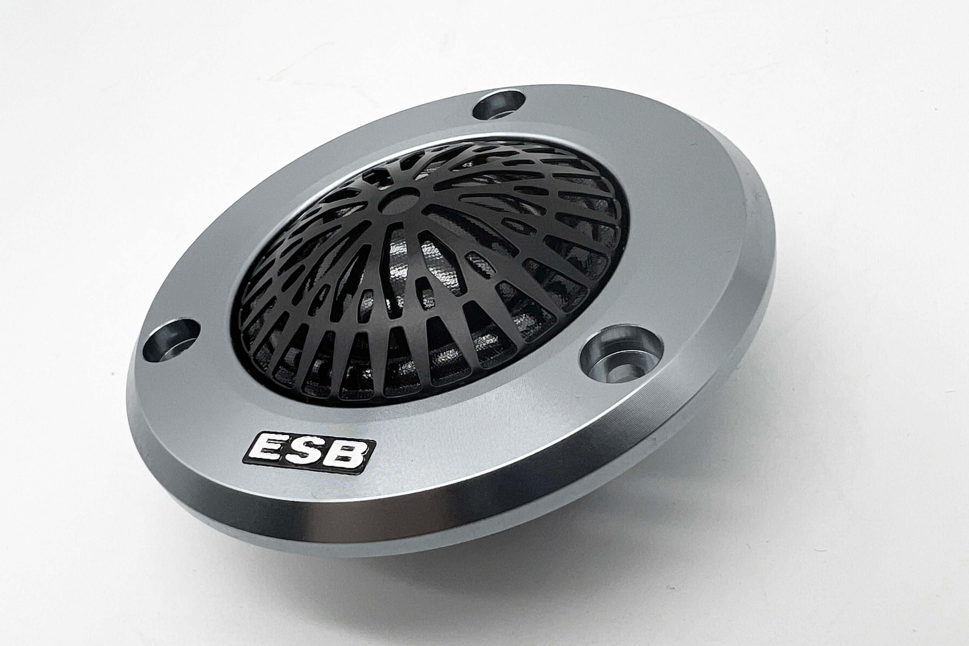 ESB Audio 4.28 tweeter yksityiskohta, ruostumattomasta teräksestä valmistettu suojaritilä