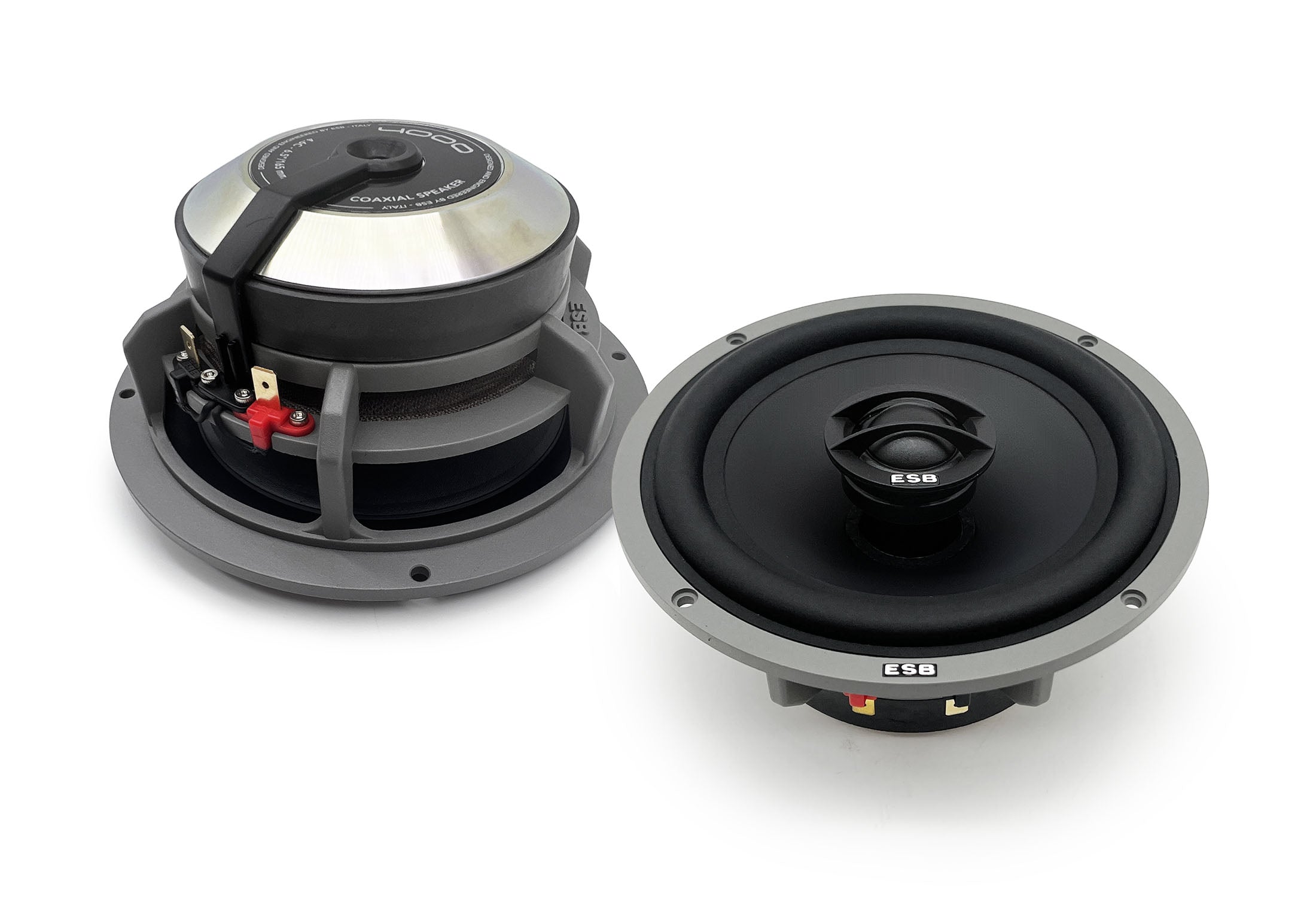 ESB Audio 4.6C 165mm 2-tie koaksiaali etunäkymä, keskialue ja diskantti