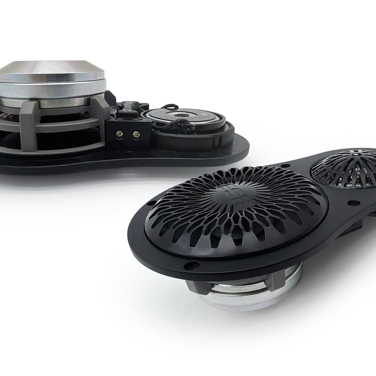 ESB Audio 4.UMA keski-diskanttiyksikkö etunäkymä, 75mm keskialue ja 25mm diskantti yhdessä