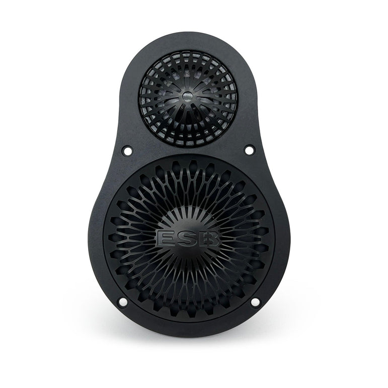 ESB Audio 4.UMA yksikkö sivunäkymä, kompakti UMA-rakenne autohifi-asennukseen