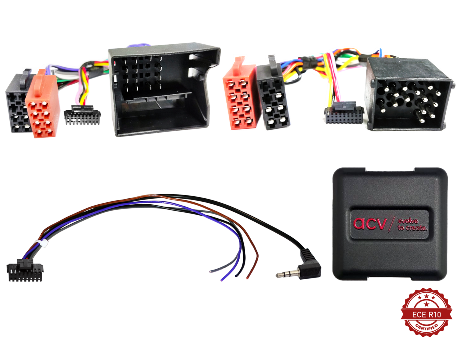 ACV 42xbm00c-0 rattiohjain-adapteri BMW/Mini 17Pin/Quadlock IBus - Multilead