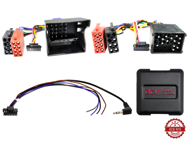 ACV 42xbm00c-0 rattiohjain-adapteri BMW/Mini 17Pin/Quadlock IBus - Multilead