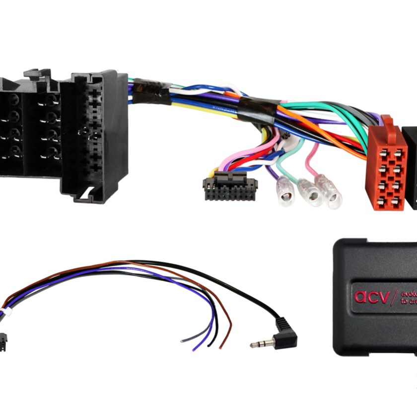 ACV 42xct005-0 rattiohjain-adapteri Alfa Romeo/Citroen/Fiat ISO/Mini ISO Multilead lose