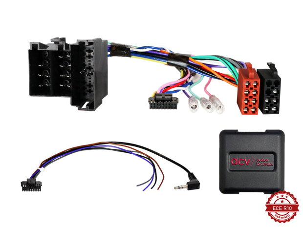 ACV 42xct005-0 rattiohjain-adapteri Alfa Romeo/Citroen/Fiat ISO/Mini ISO Multilead lose