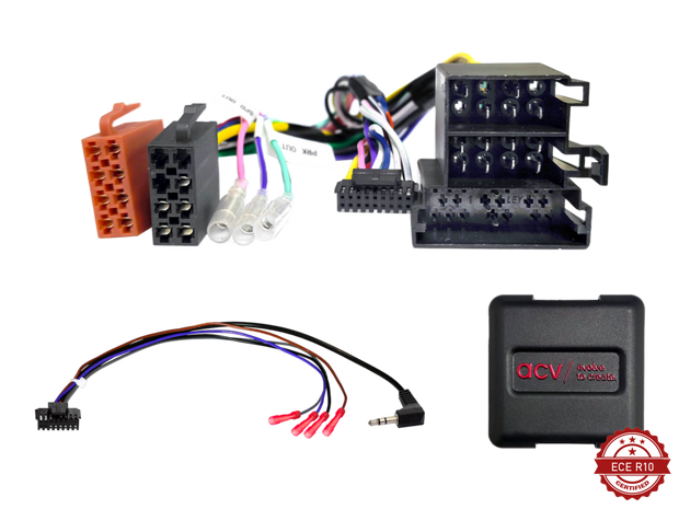 ACV 42xct006-0 rattiohjain-adapteri  Citroen/Fiat/Peugeot 2006-2014  ISO Multilead lose