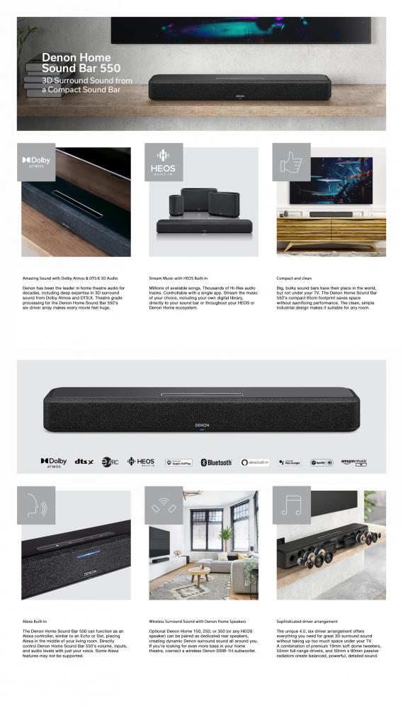 Denon Home SB550 5.1 langaton kotiteatteripaketti