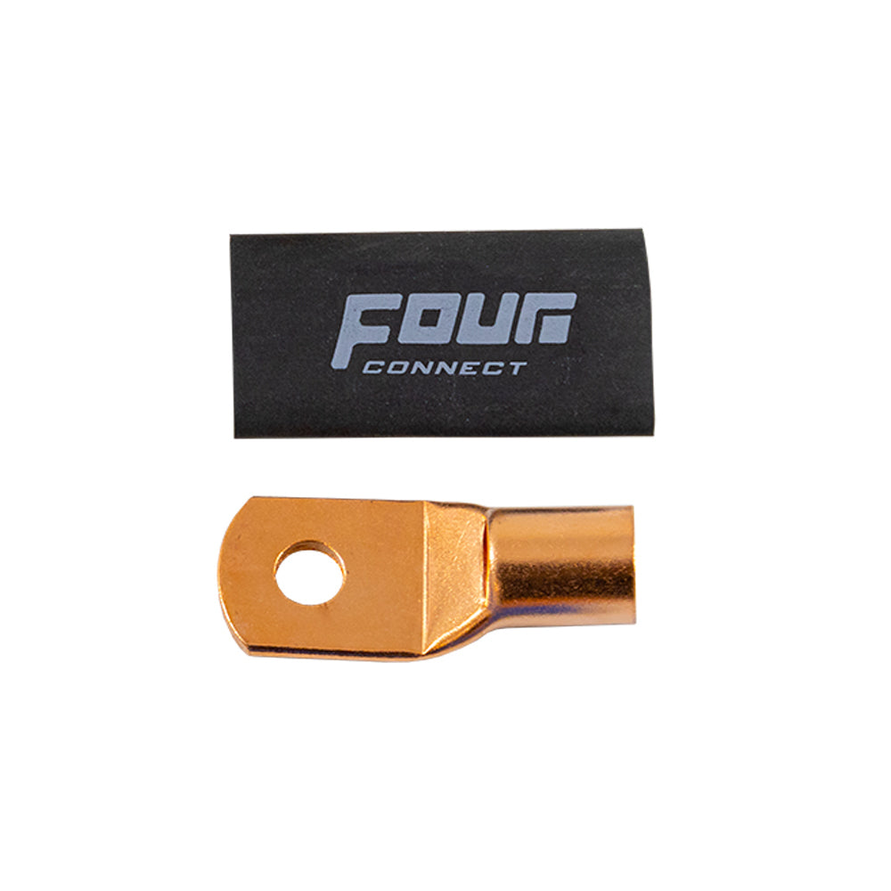FOUR Connect 4-690390 STAGE3 OFC M8 rengasliitin 50mm2, 1 x musta
