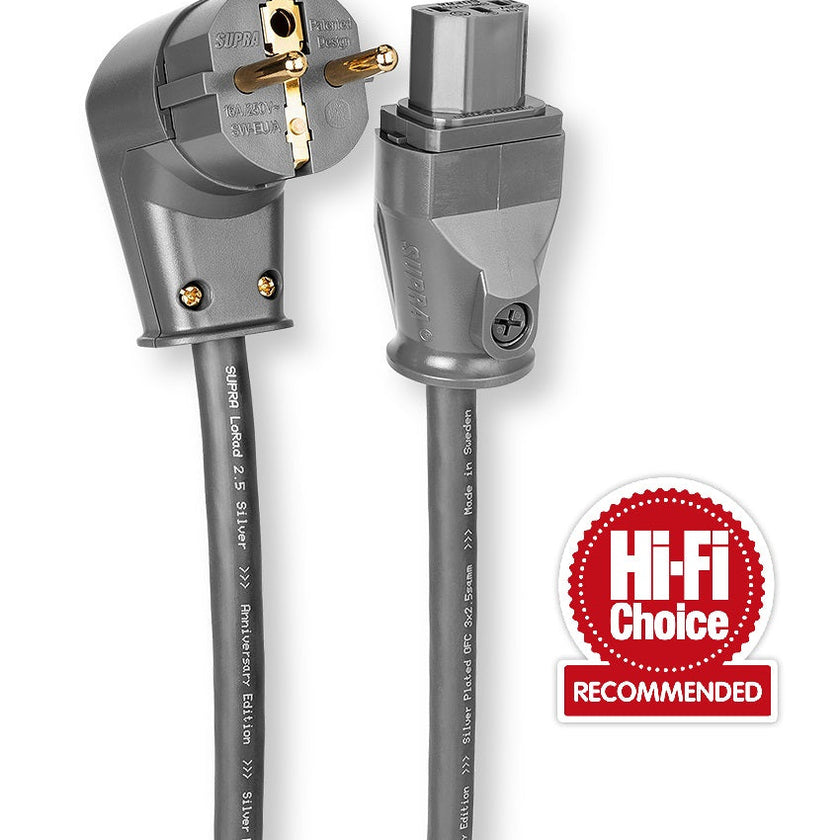 Supra LORAD SPC 2.5 mm2 virtajohto kulmalla