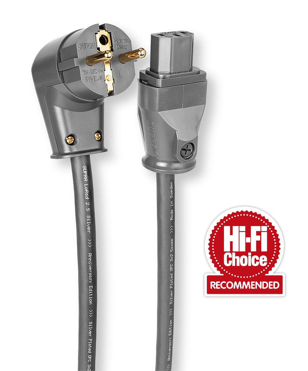 Supra LORAD SPC 2.5 mm2 power cable with angled plug