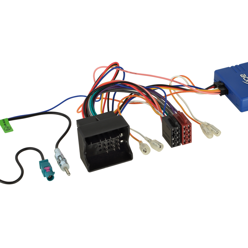 ACV 12-1324-46-15 Rattiohjain-adapteri VAG 40Pin Quadlock - ISO / Fakra - DIN