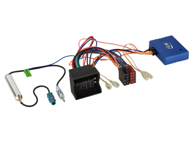 ACV 12-1324-46-15 Rattiohjain-adapteri VAG 40Pin Quadlock - ISO / Fakra - DIN