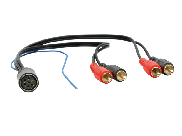 ACV 13-1352-50 Aktiivijärjestelmäsovitin Volvo 6-napainen DIN  RCA