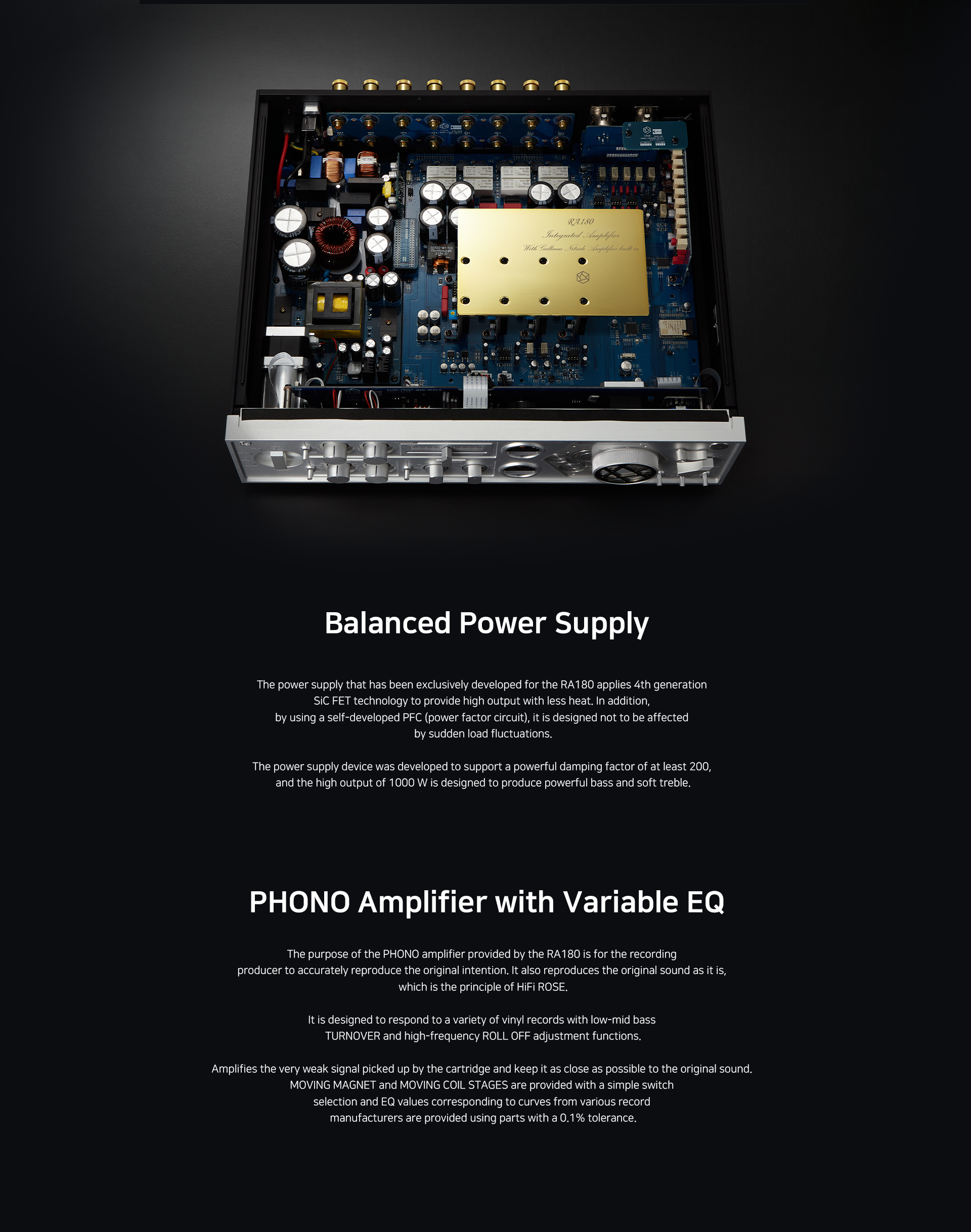 HiFi Rose RA180 Integrated Amplifier