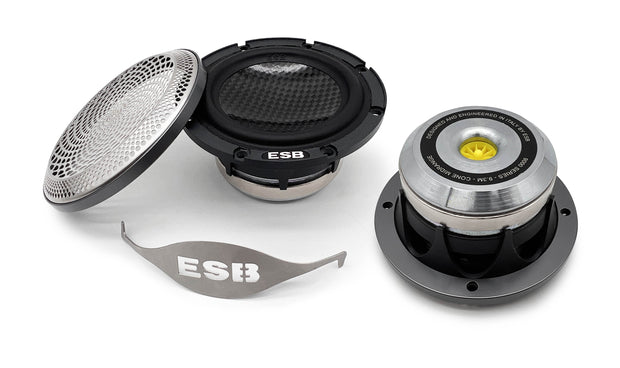 ESB Audio 9.3M Novemila 3"/75mm Hiilikuitu Keskialuekaiutin + CNC-ritilä (pari)