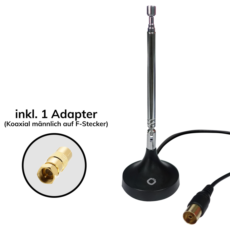 Oehlbach Radio Rod FM/DAB+ teleskooppiantenni – magneetti