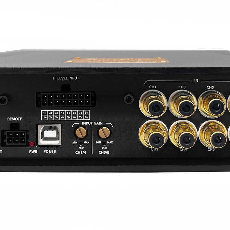 Zapco ADSP-Z12 IV-10A 12-Ch. DSP/10-Ch. Amplifier, 8 RCA In, 2 RCA Out, opt. HD-BT