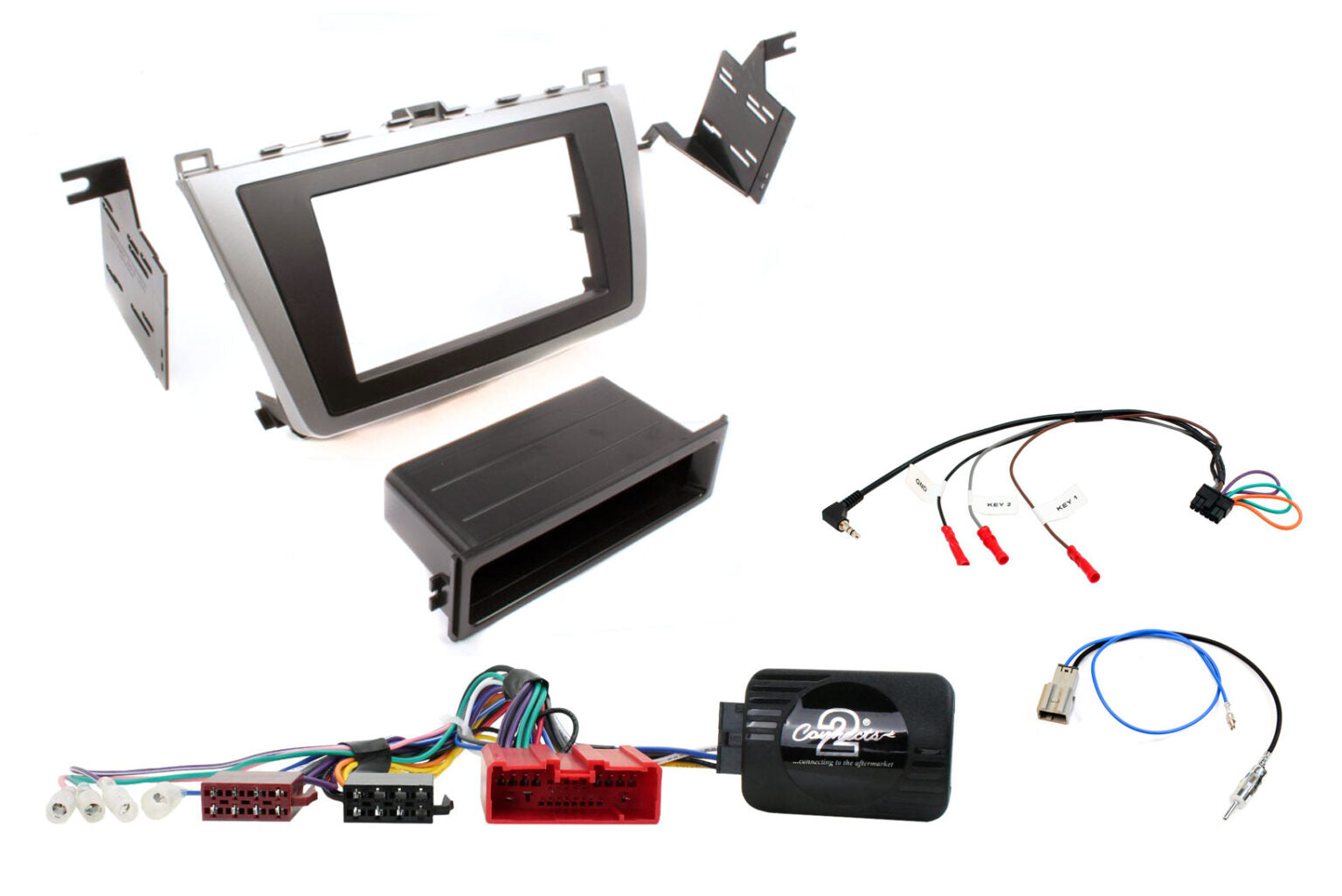 Mazda 6, 2008 – 2010 1-DIN/2-DIN soittimen asennuskitti AH-KIT-MAZDA01
