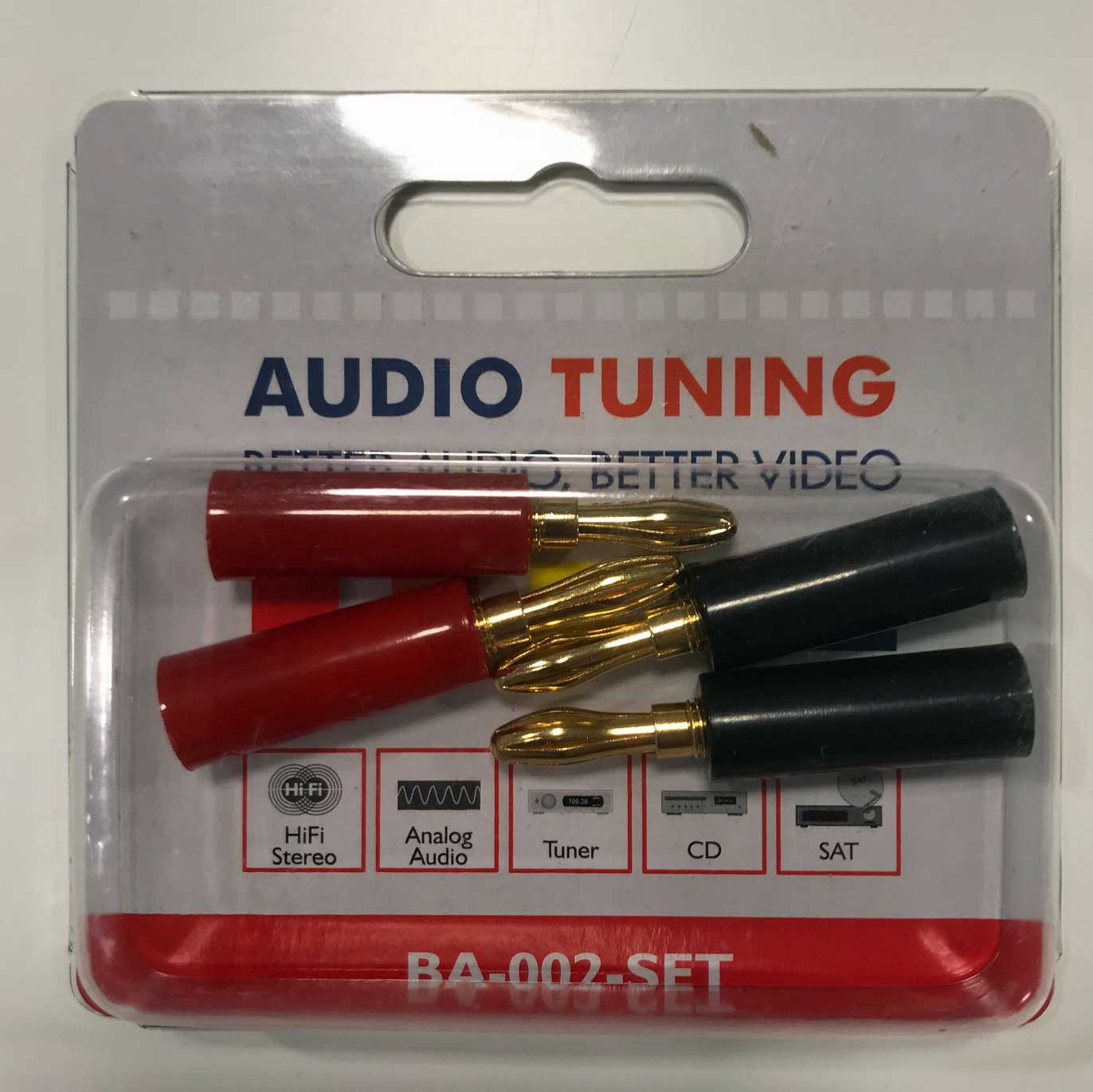 Audio Tuning AT BAN 002 banaaniliitin, 4 kpl pakkaus