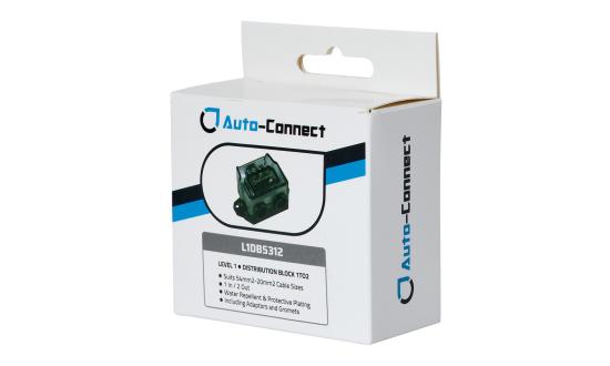 Auto-Connect Jakoblokki 1 Sisääntulo 2 Ulostuloa - 54mm²