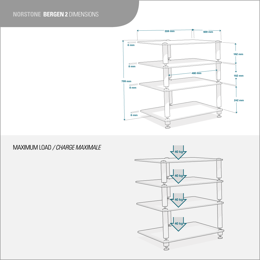 NorStone Bergen 2 Hifi Rack