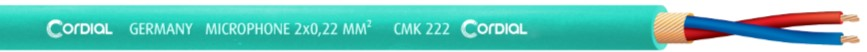 Cordial CMK 222 microphone cable, per meter