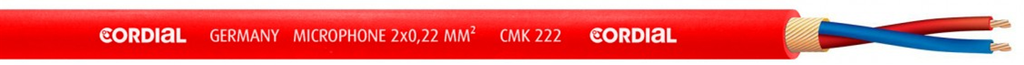 Cordial CMK 222 microphone cable, per meter