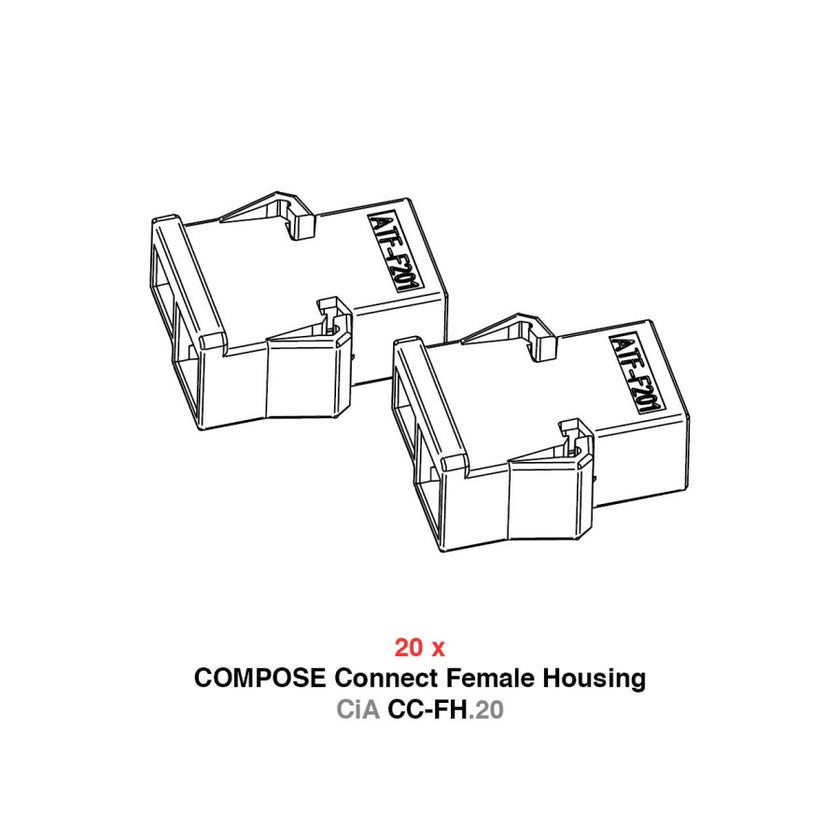 Helix CiA CC-FH.20 Naarasliitinpakkaus COMPOSE  puristusliittimille.