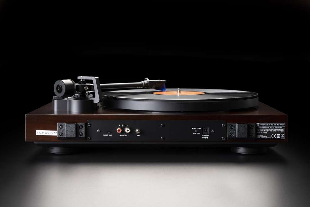 Dual CS 618Q Direct Drive Turntable Twin Gimbal Ortofon 2M Blue Quartz-stabilized