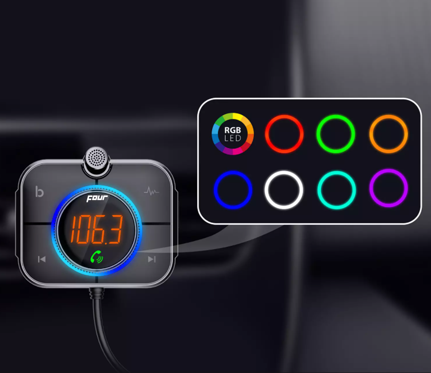 FOUR Mobile 4-FMTBT2.1 FM transmitter