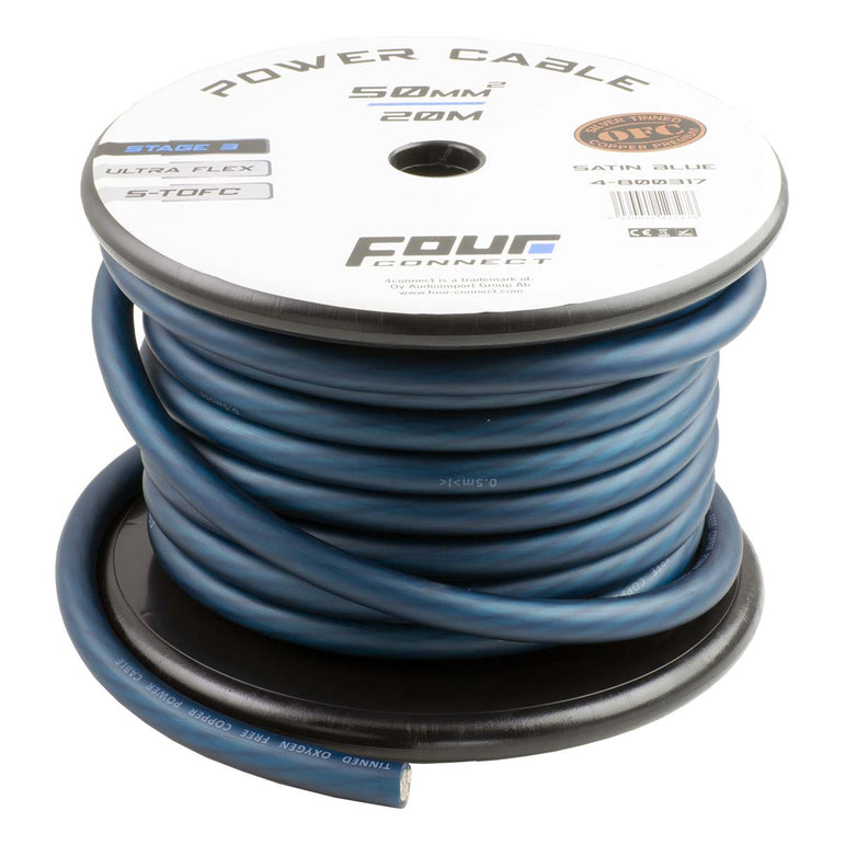 FOUR Connect 4-800317 STAGE3 50mm2 Satin Blue S-TOFC virtakaapeli, 20m