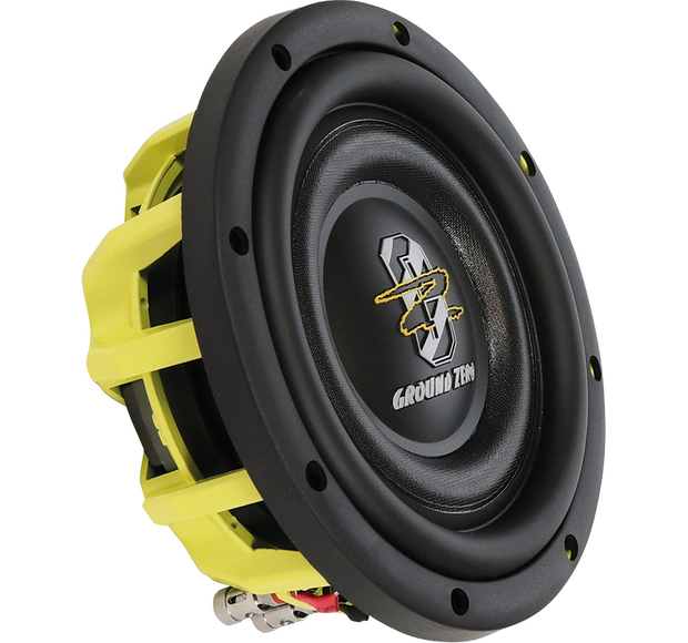Ground Zero GZHW 8SPL-D2 FLAT subwoofer – 8", 63mm puhekela, 2×2Ω, Fs 37Hz