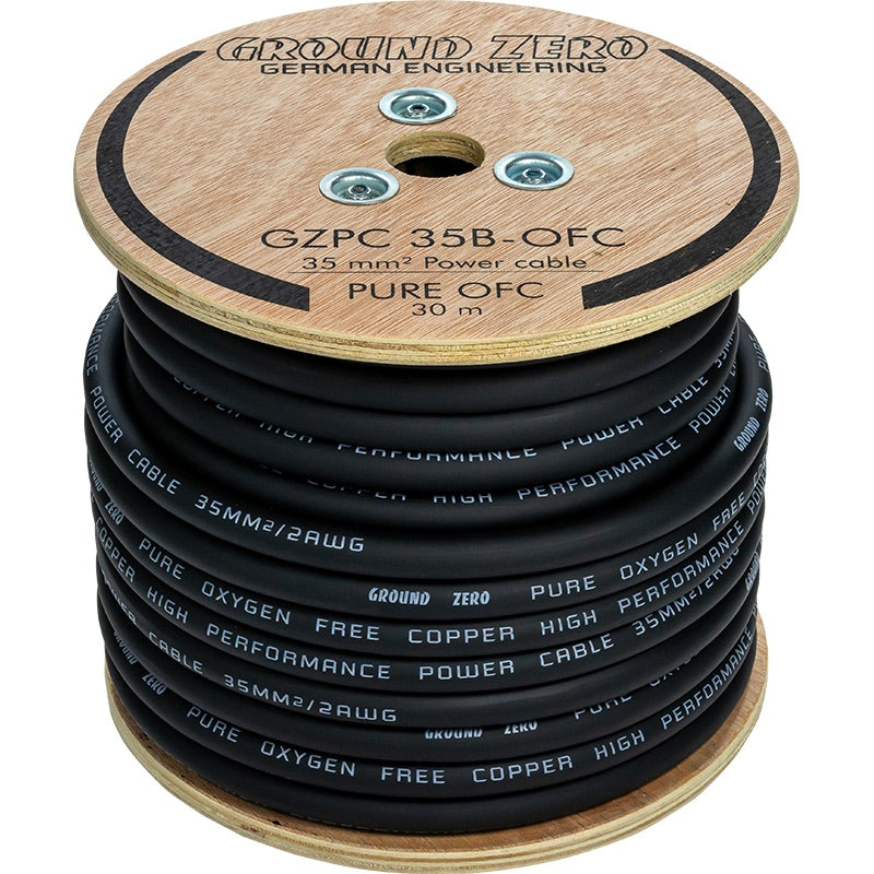 Ground Zero OFC power cable 35mm2 30m black