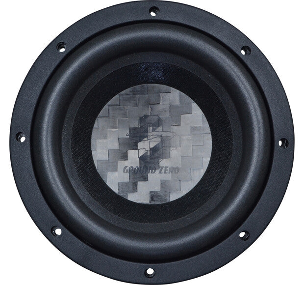 Ground Zero GZUW 8CF hiilikuitu dustcap paperikartiowoofer SQ