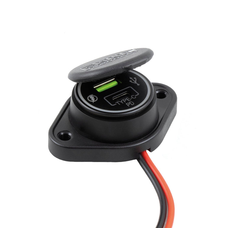 FOUR Connect 4-600163 vedenpitävä USB-C/A Virta-adapteri /USB TYPE-C +PD