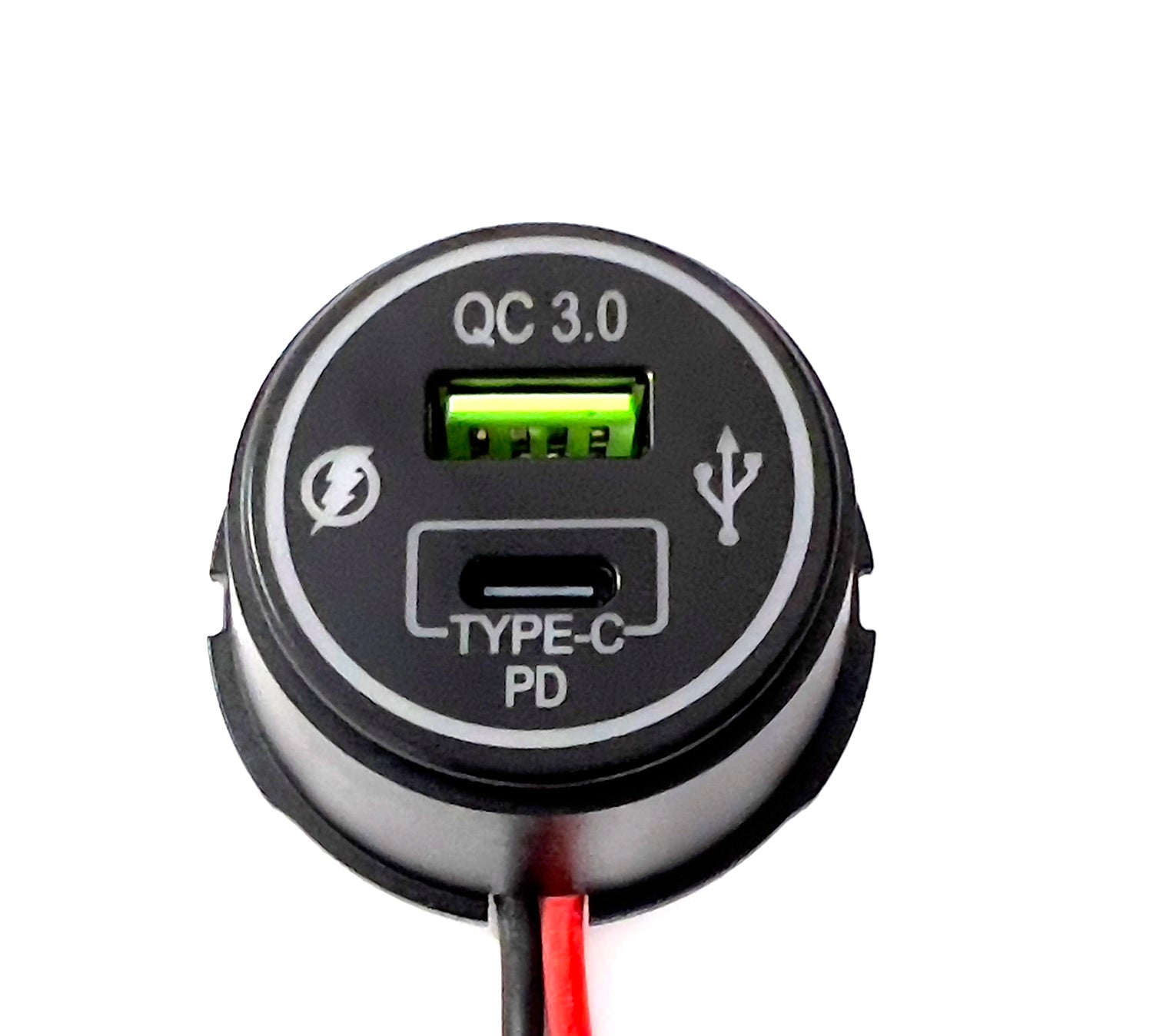 FOUR Connect 4-600163 vedenpitävä USB-C/A Virta-adapteri /USB TYPE-C +PD