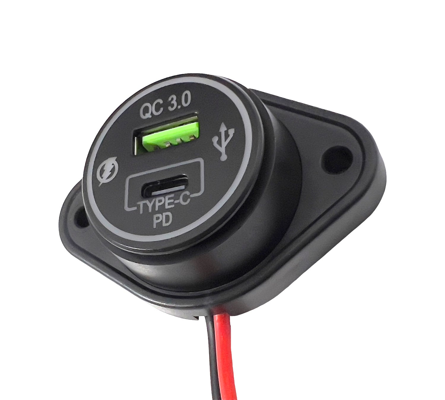 FOUR Connect 4-600163 vedenpitävä USB-C/A Virta-adapteri /USB TYPE-C +PD
