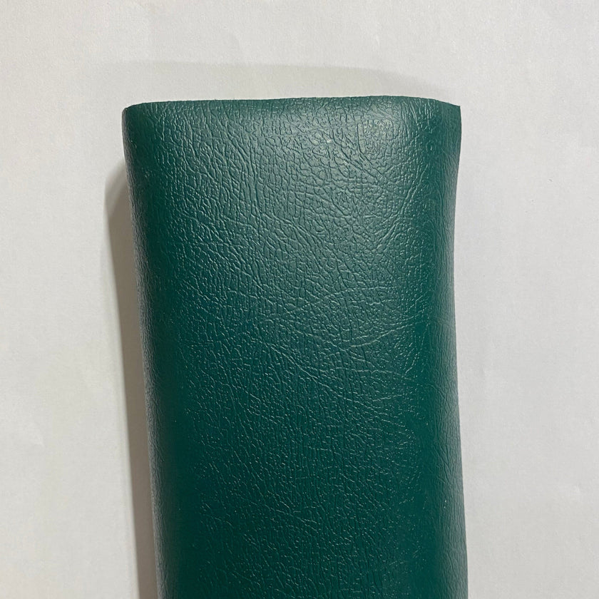 Faux leather fabric, dark green 100 x 140 cm *DELETED*