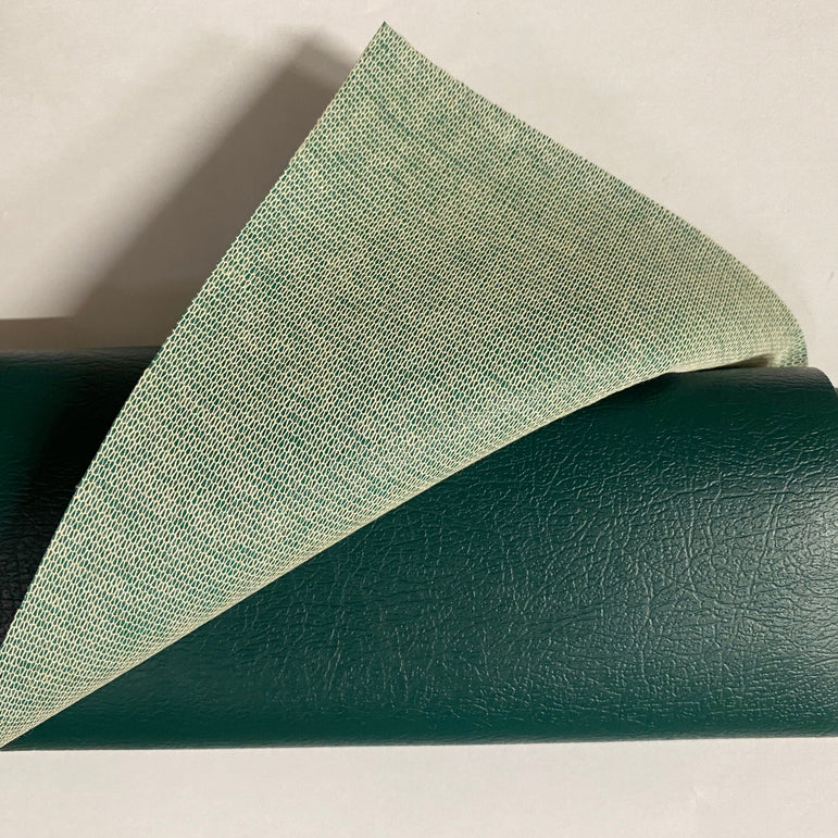 Faux leather fabric, dark green 100 x 140 cm *DELETED*
