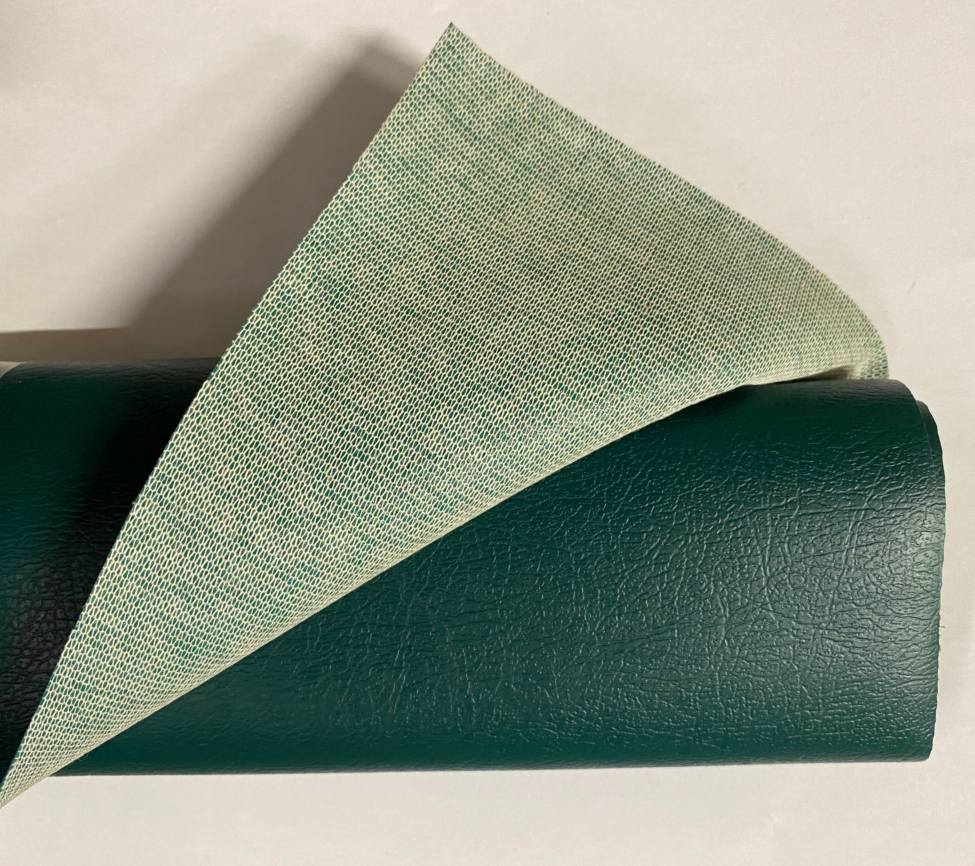 Faux leather fabric, dark green 100 x 140 cm *DELETED*