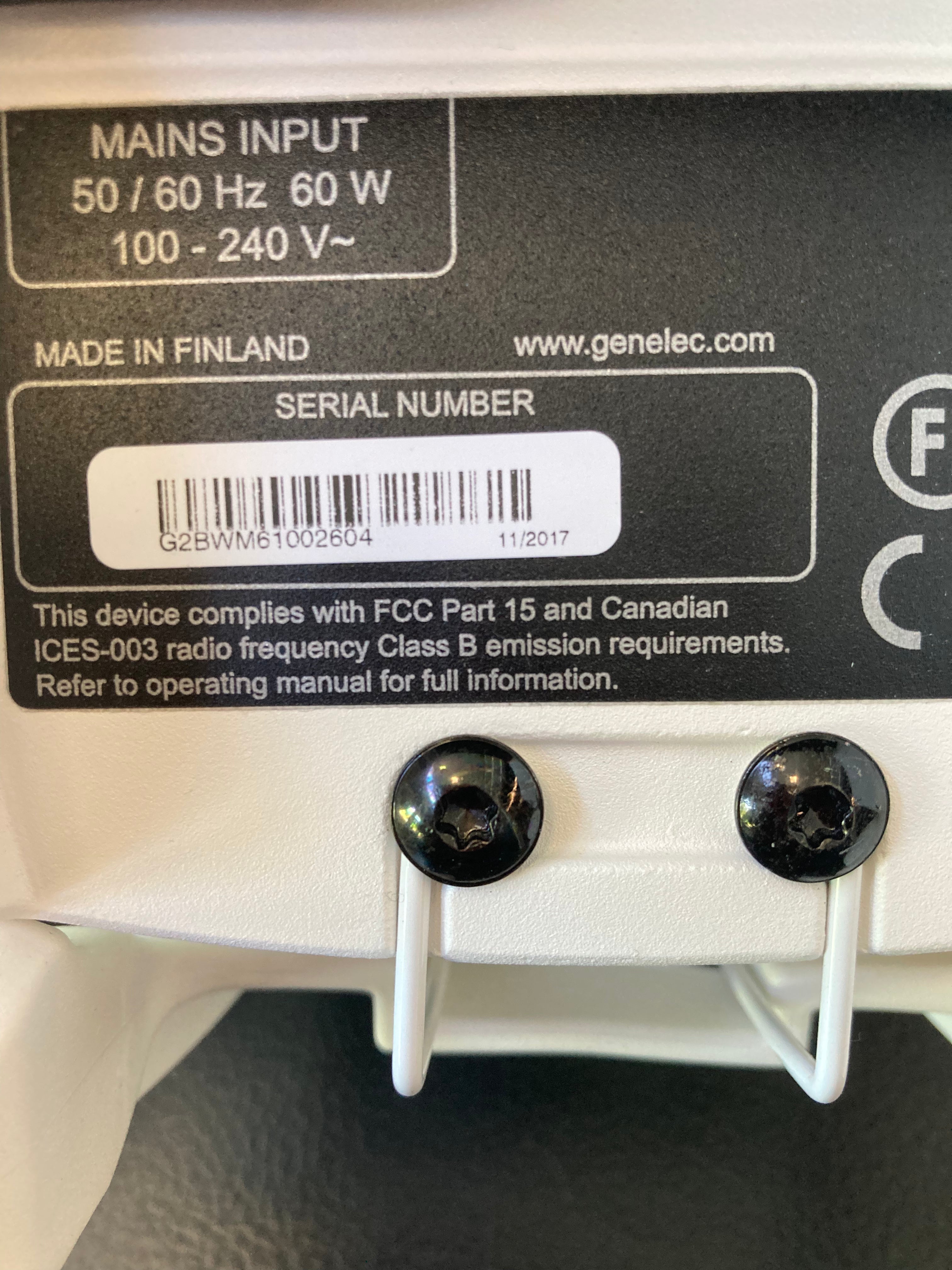 Genelec G Two (G2) – Aktiivikaiutinpari (vaihtolaite)