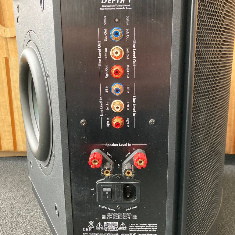 Martin Logan ESL Depth i subwoofer, vaihtolaite