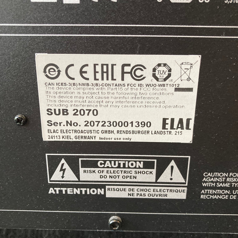 ELAC SUB 7020 aktiivisubbari – vaihtolaite