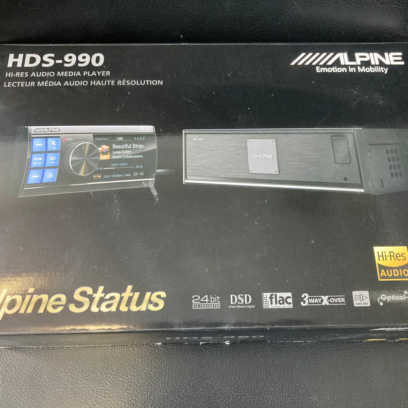 Alpine HDS-990 Hi-Res Audio Media Player – Good Condition